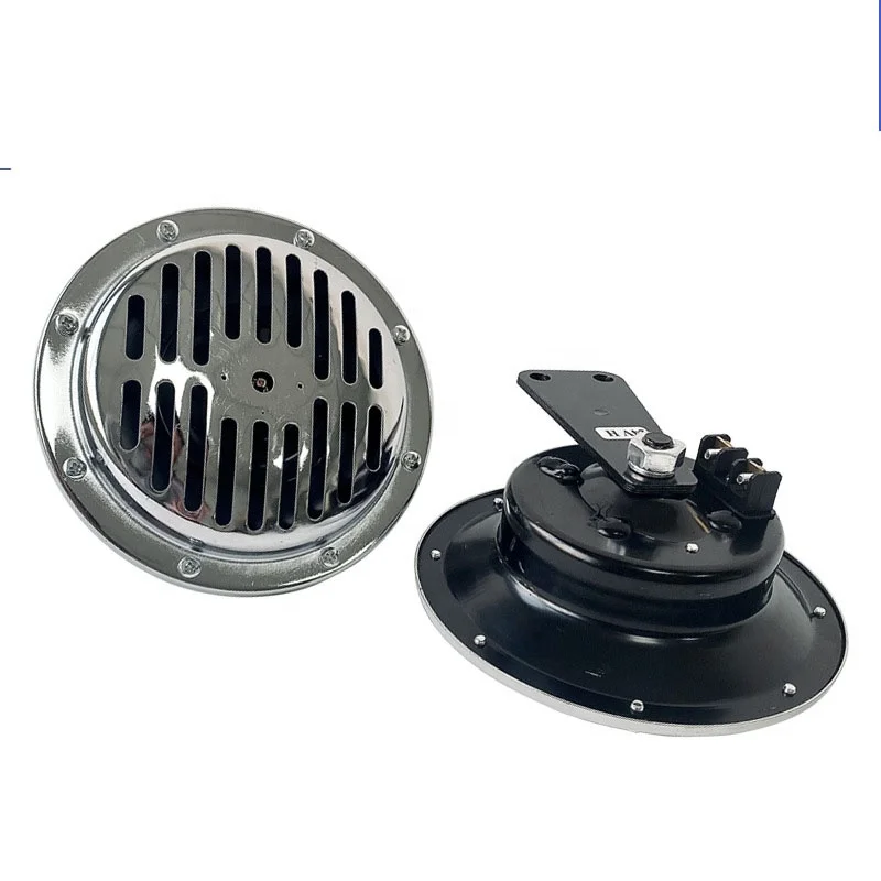 Flat Metal Horn 100mm 12V 61-33-1-243-486  61331357023 Good Chrome for Retro Motorcycle R50/5