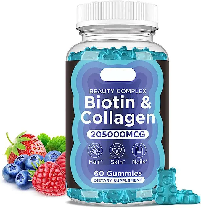 Support Customization Hot Sell Collagen Whitening Skin Vitamins Gummies Biotin Gummies Good For Hair Skin Nails