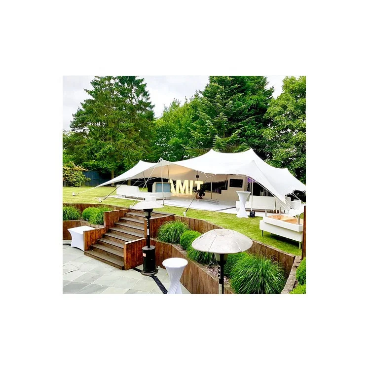 Customized Outdoor Wedding Tent Free Style Stretch with Aluminium Poles for Trade Shows