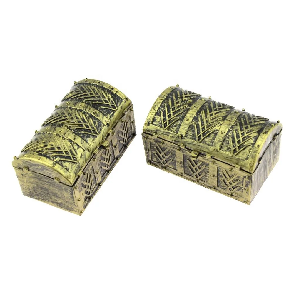 China factory hot sale plastic pirate party treasure chest gift boxes treasure case