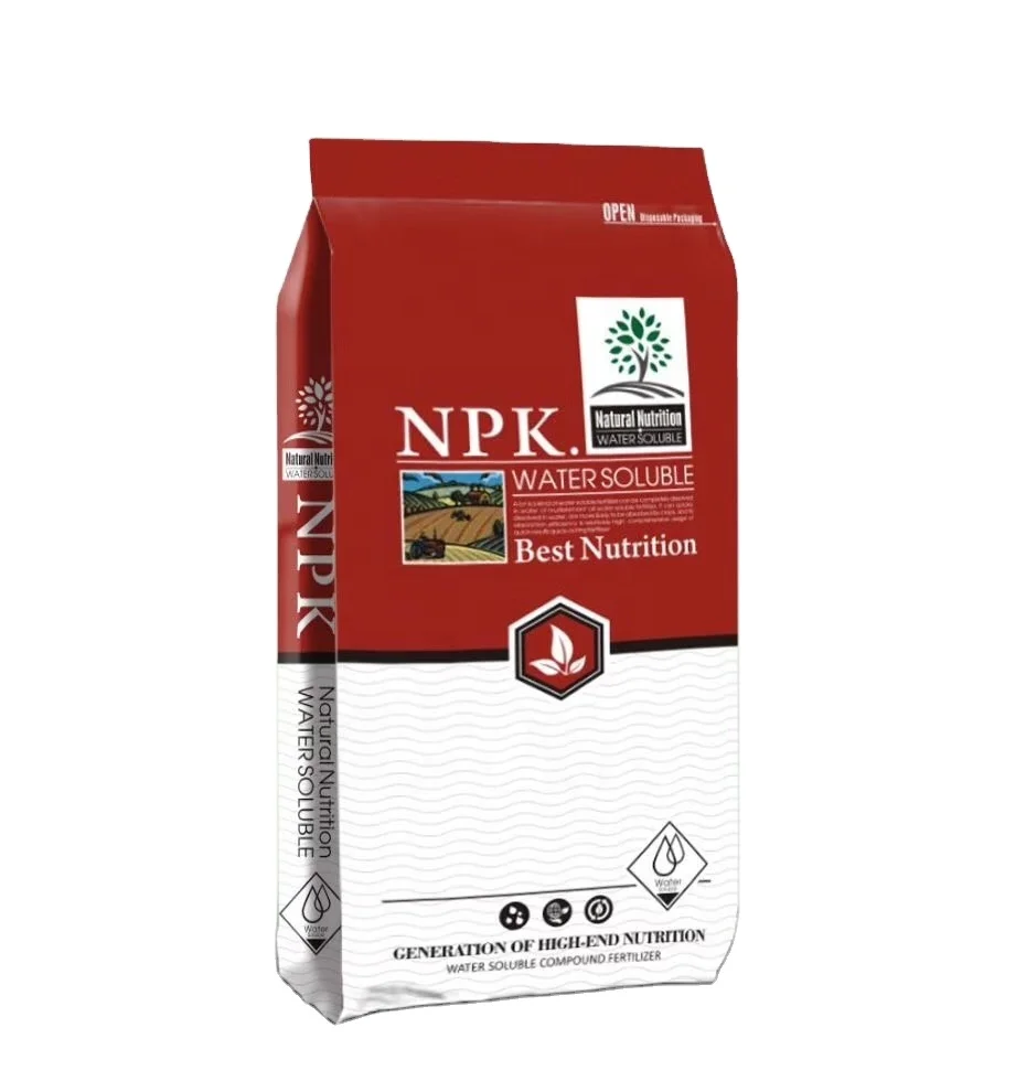 20kg 25kg 50kg PP  woven laminated  bopp film with side gusset woven packaging fertilizer bag