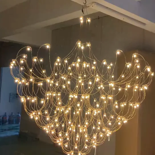 ECOJAS A3 Hotel  Heart-shaped chandelier home decoration pendant light