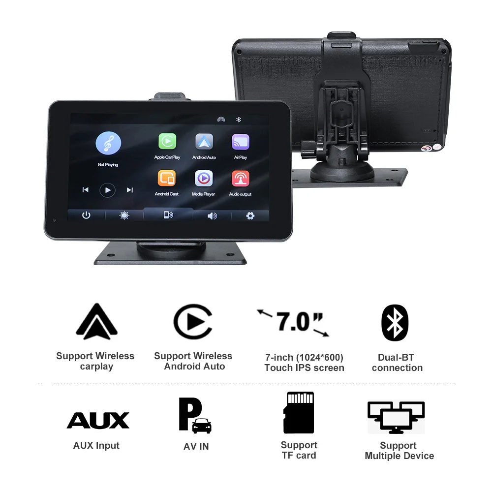 Wholesale Portable Carplay Navigator Built-In Speaker/Microphone/GPS/Support Multi-language Wireless Android Auto Carplay