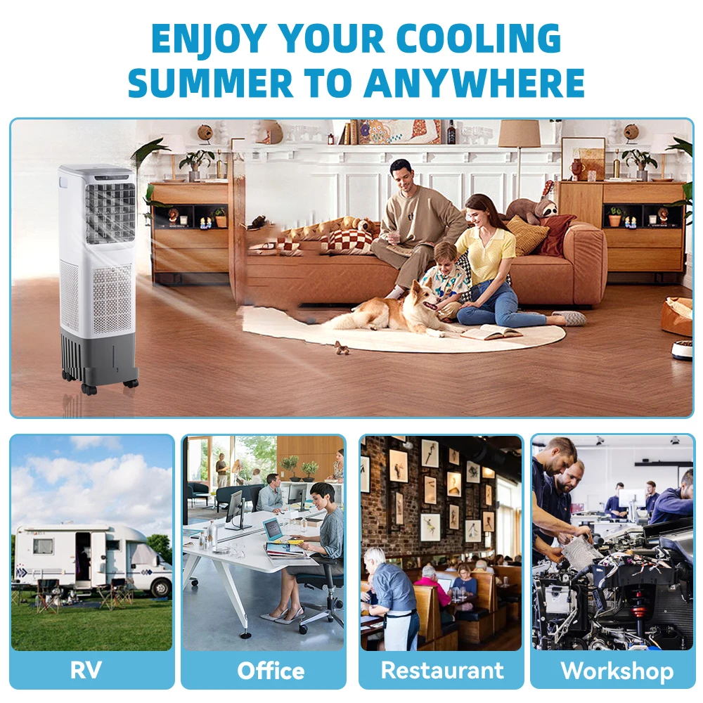 20l water tank humififier portable water coolers ac axial blower fan