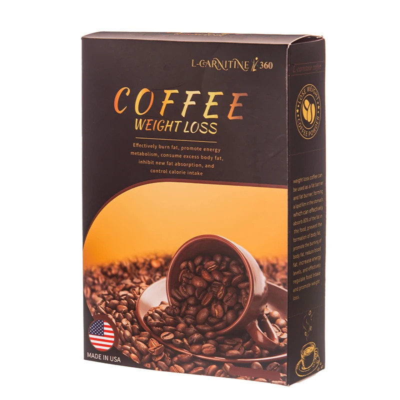 Китайский кофе для похудения, оригинальный кофе для красоты тела для похудения с коллагеном, кофе для мгновенной потери веса, быстрая потеря веса