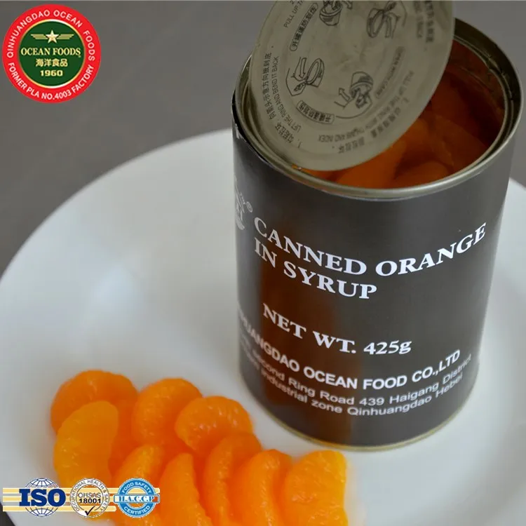 Orange Tinned Canned Goods Fresh Orange Sweet Canned Food Seasoned