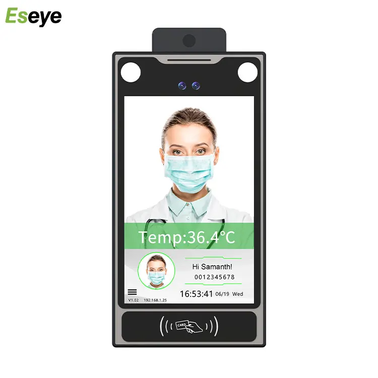 Eseye Non-Contact Face Recognition Body Temperature Device Access Control Thermometer Facial Recognition