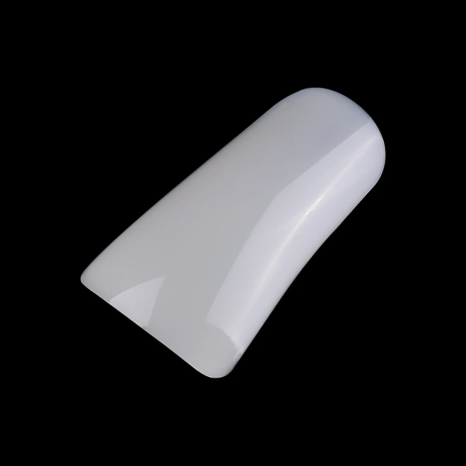 New Trend 500Pcs Flare Acrylic Capsule Press on Nails Extension Clear Natural duck nail tips full cover