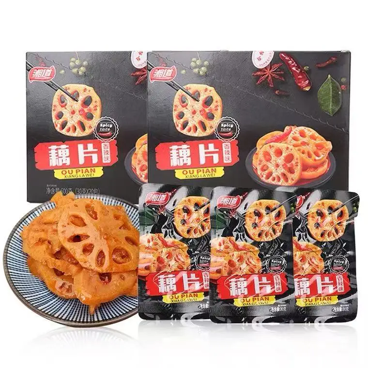 
Wholesale healthy Chinese specialty snacks sweet and spicy pickled pickles organic vegetables lotus roots lotus root slices 