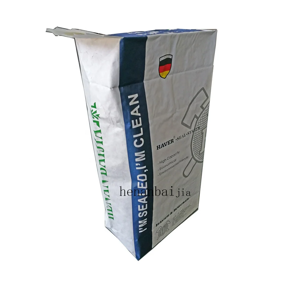 
25 kg Volume Pasted Kraft Paper Valve resin Bags For Packing PVC Resin Industrial paper bag 