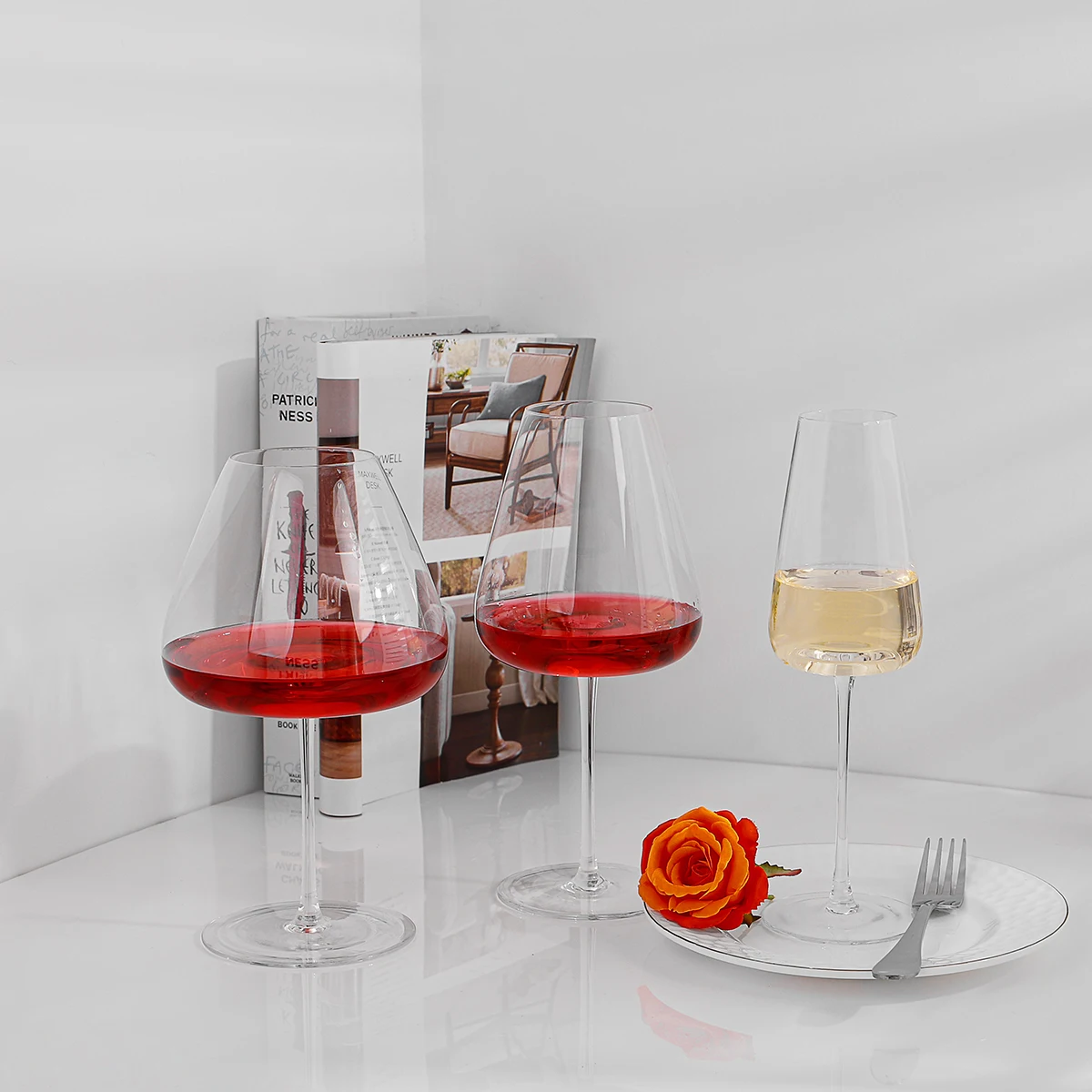 Top Selling Sellers Wholesale Unique Drink Ware Glass Vintage Red White Wine Goblet Cups Gin Glassware Glasses Glass Set