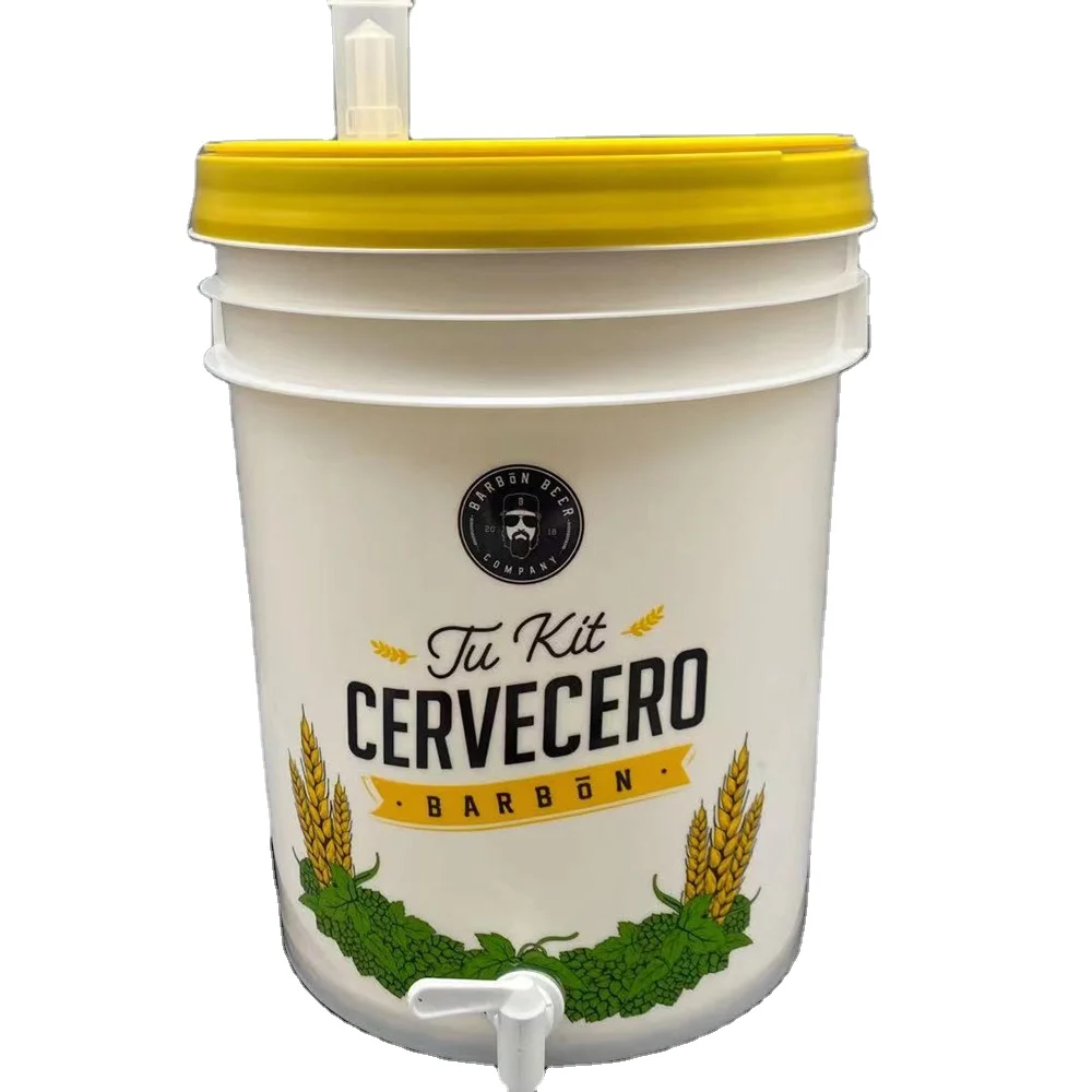 25L 6.5Gallon Packing Children Toys Transparent Round Big Barrel Plastic Corny Keg With Easy