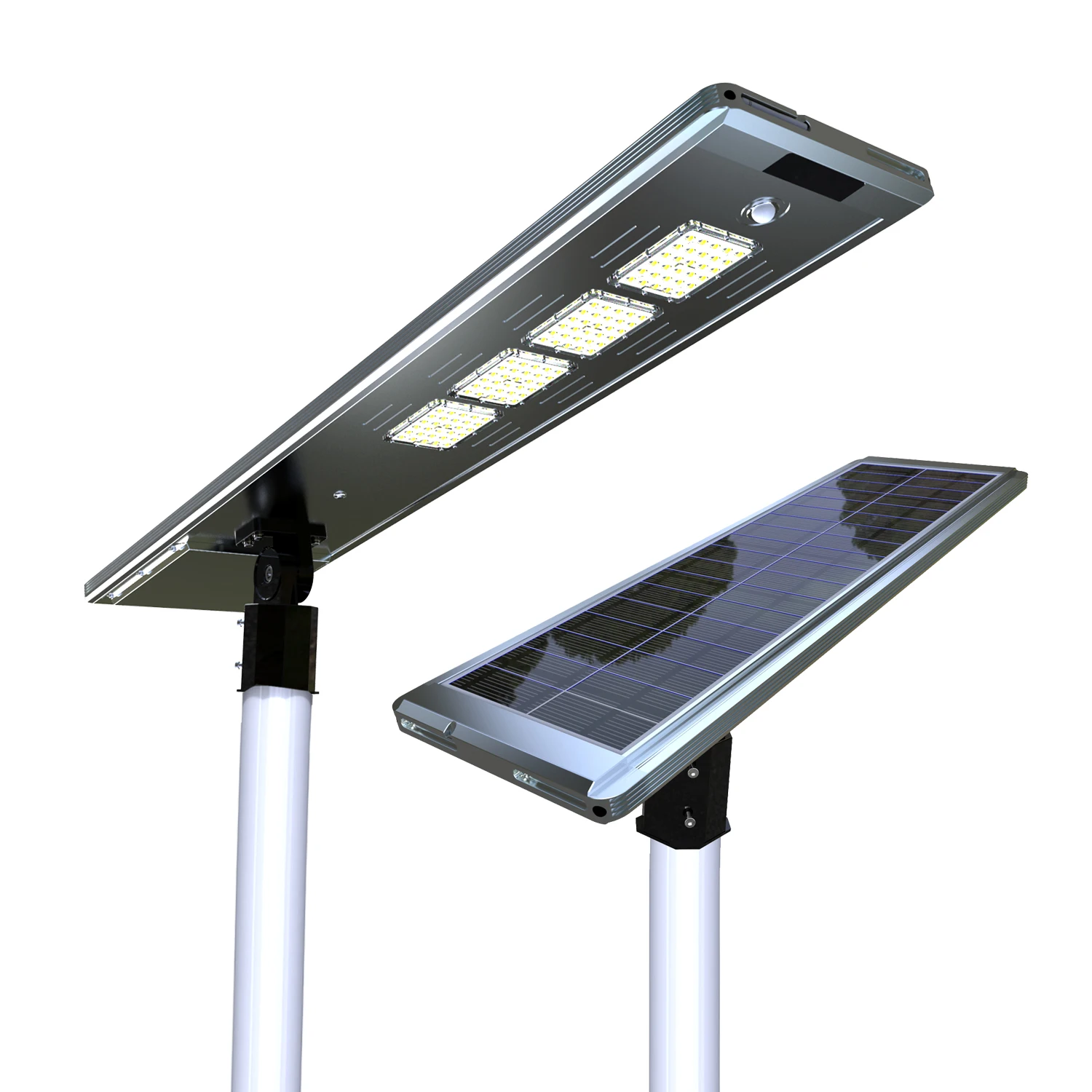 ESHINE 5 years warranty explosion-proof glass body 40w 80w 100w 120w waterproof led all-in-one outdoor solar street light