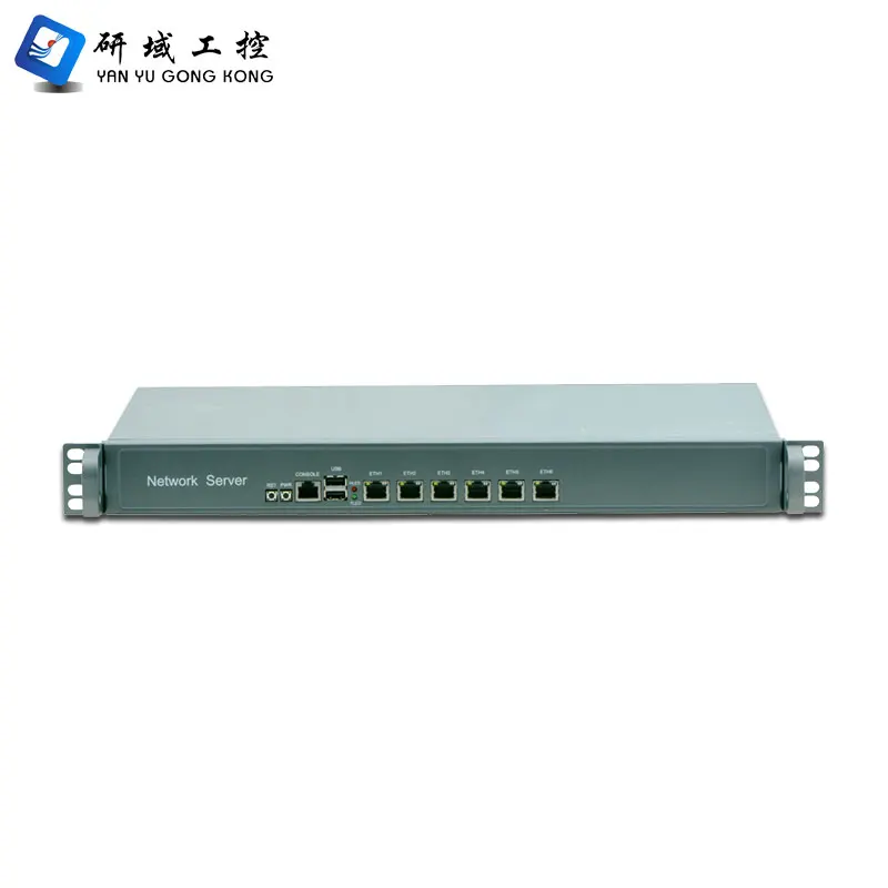 1U Rackmount 6 LAN 3855u processor networking appliance support AES-NI