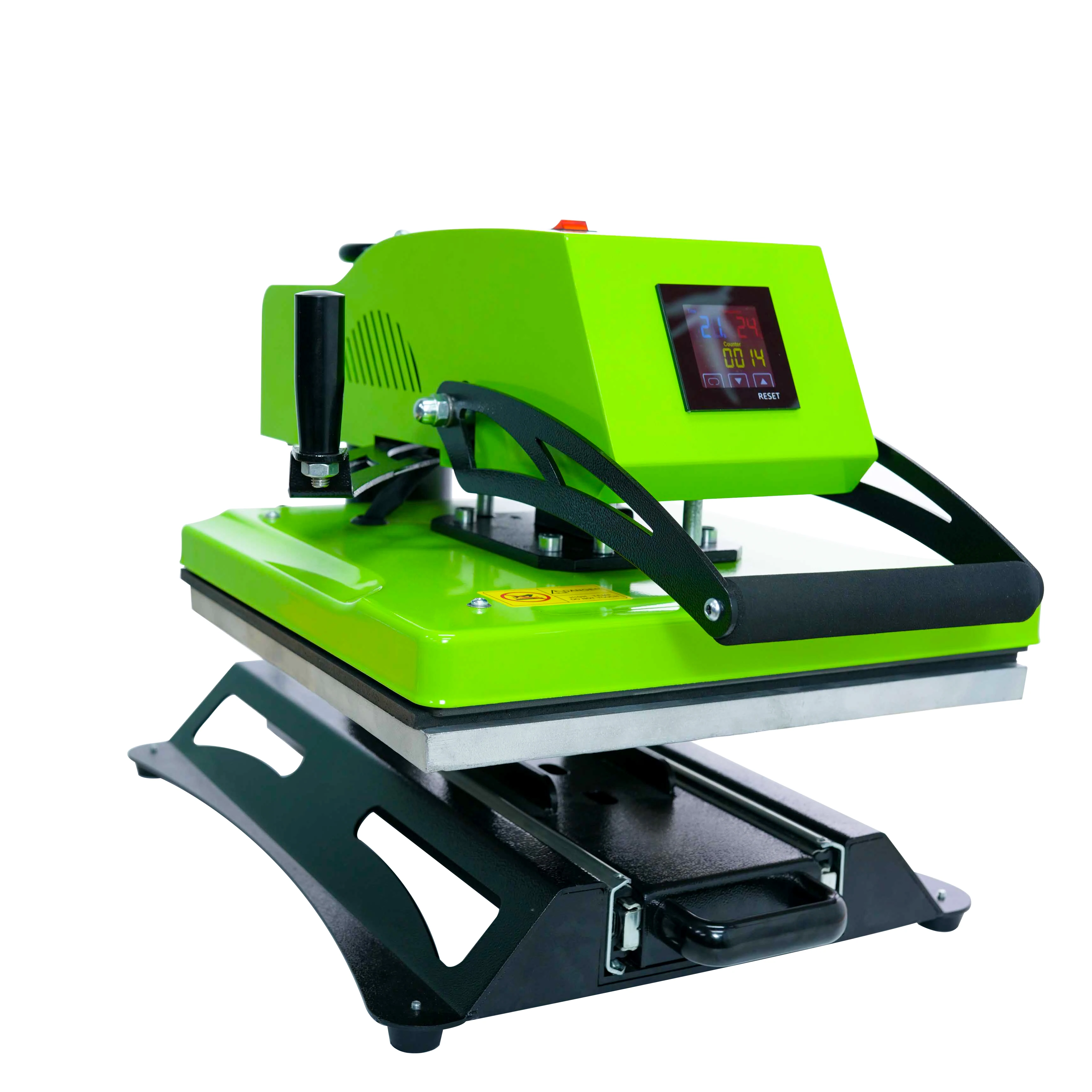 16x24 heat press swing away pneumatic slide out drawer heat press swing arm