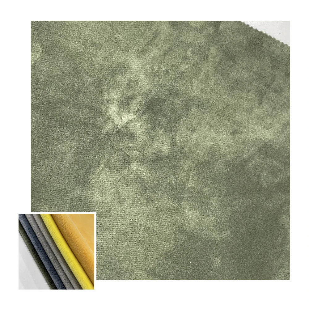 China manufacture 440gsm green 58%polyester 37%cotton 5%spandex jersey fabric bonded super soft fabric