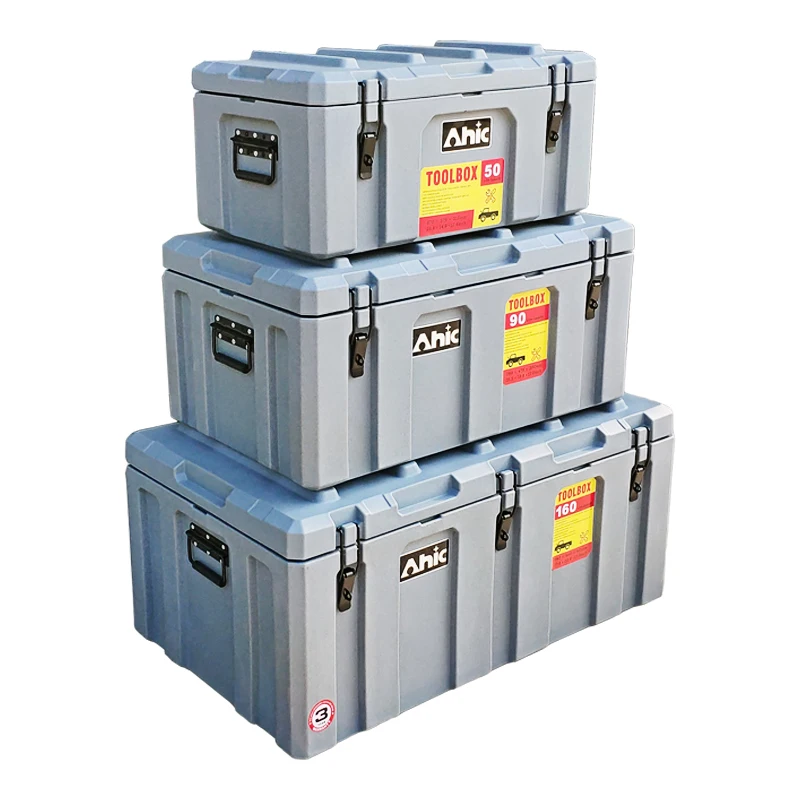 2024 new design waterproof distrubtion thuck accessories tool box suitcase side truck tool box plastic case tool box
