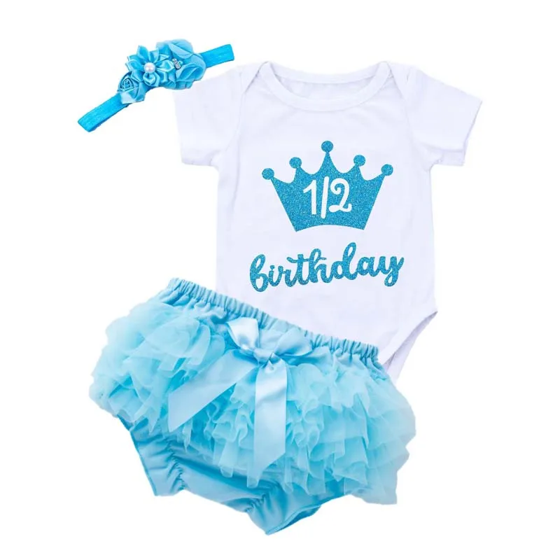 newly born baby clothes Newborn Infant Baby Girl 3 Piece Summer Outfits Girl Christening Dress Baptism DGHB-005