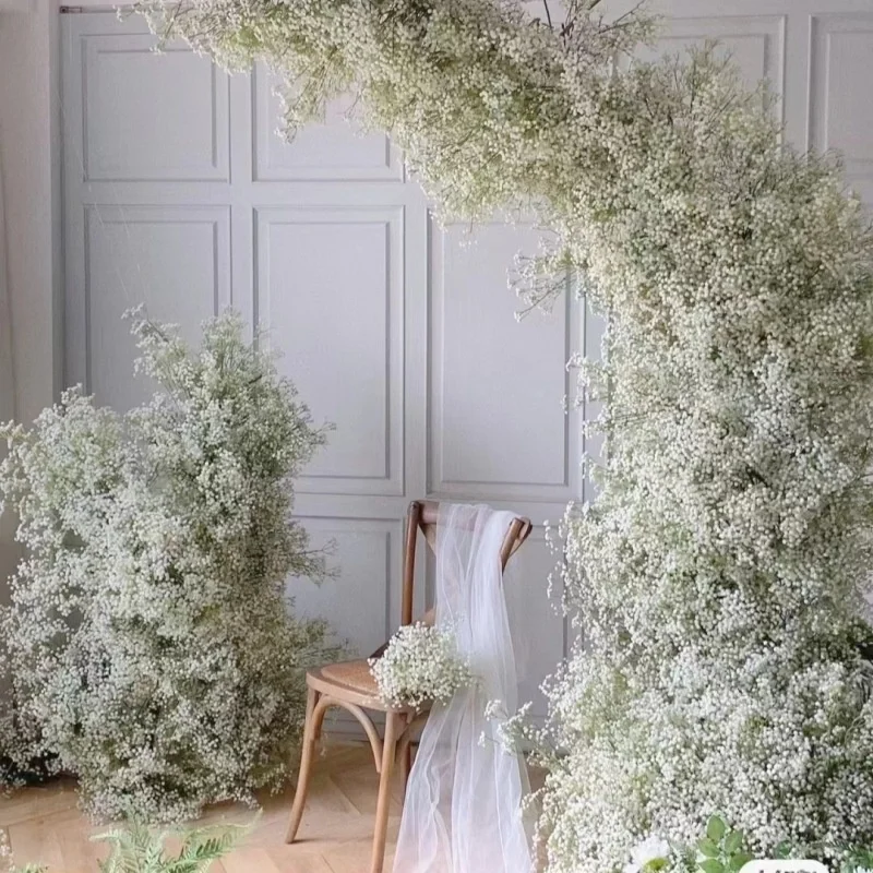 108-Head Simulated Gypsophila for Wedding Hall Scene Popular Artificial Flowers Foreign Trade  Flower Manufacturer Wholesale