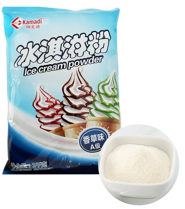 Soft ice cream powder mix with flavor Milk, Strawberry, Vanilla, Taro, Blueberry, Mango Yoghurt, Matcha, Chocolate, Cantaloupe