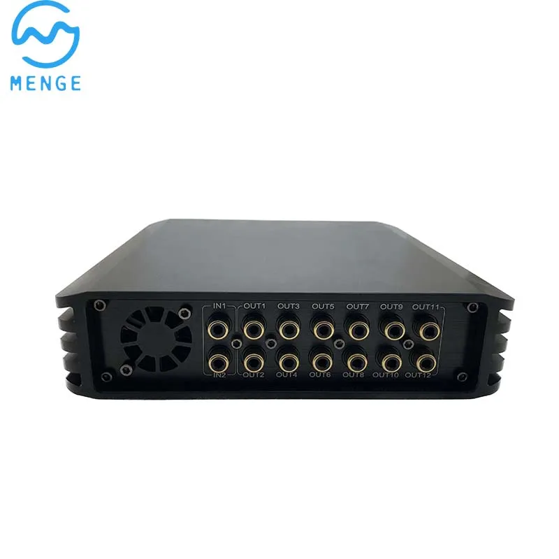 250W 8-channel Car DSP Amplifier for audio upgrading Optical input with 12 CH RCA and 8CH Speaker output two DSP Processor