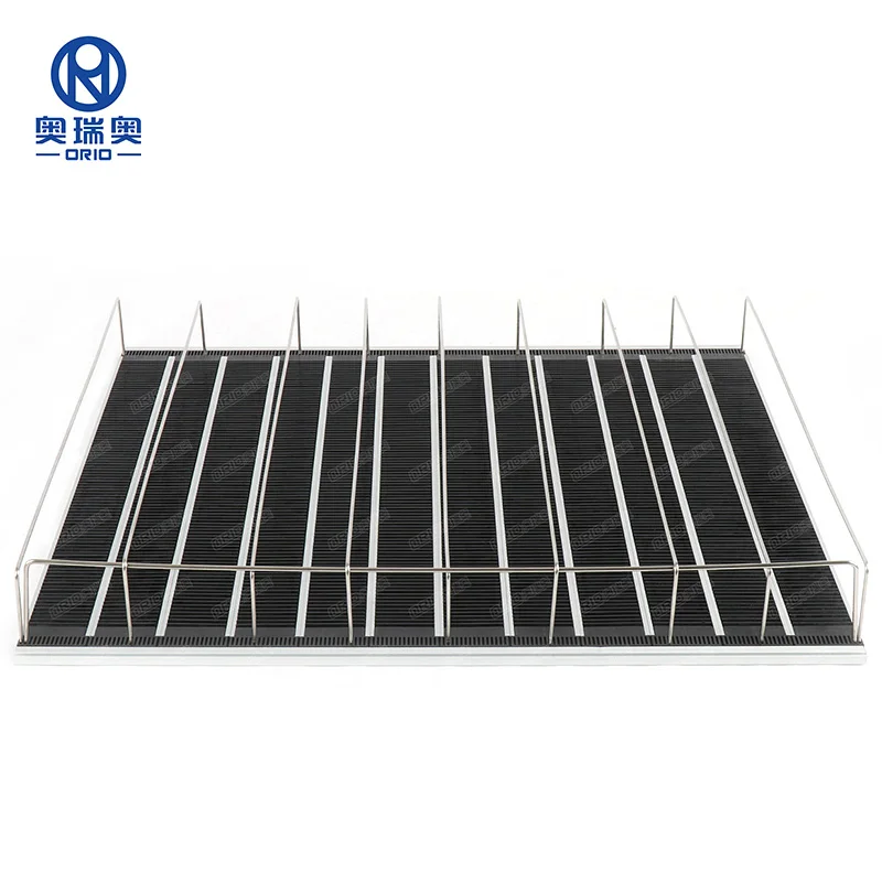 Cooler Beverage Display Shelf Pushers And Dividers Retail Shelf Pusher Racks