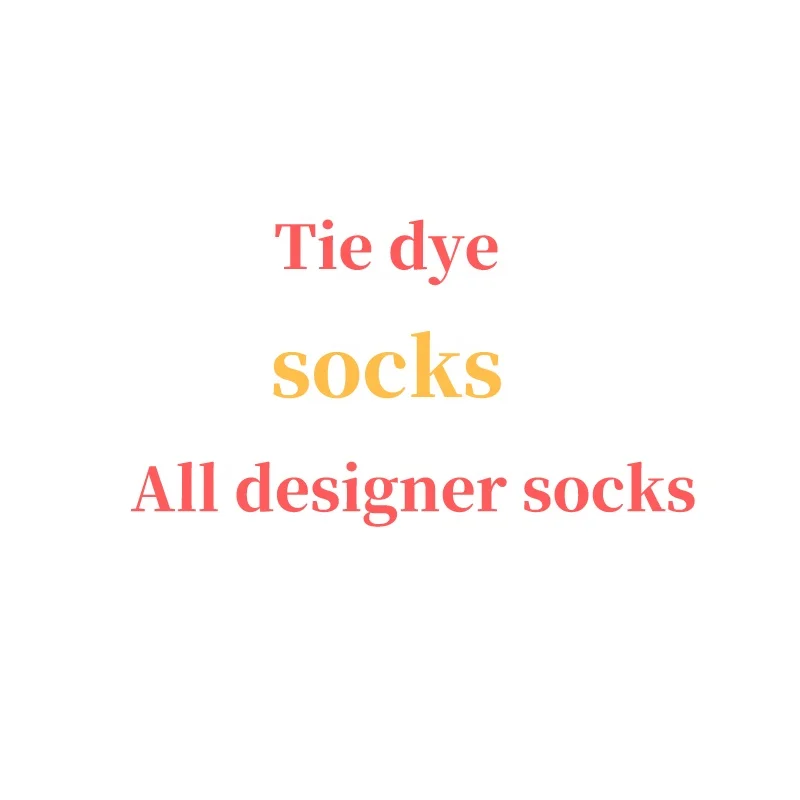 Женские роскошные носки известного бренда, носки из чистого хлопка, модные дизайнерские носки с мультяшным рисунком