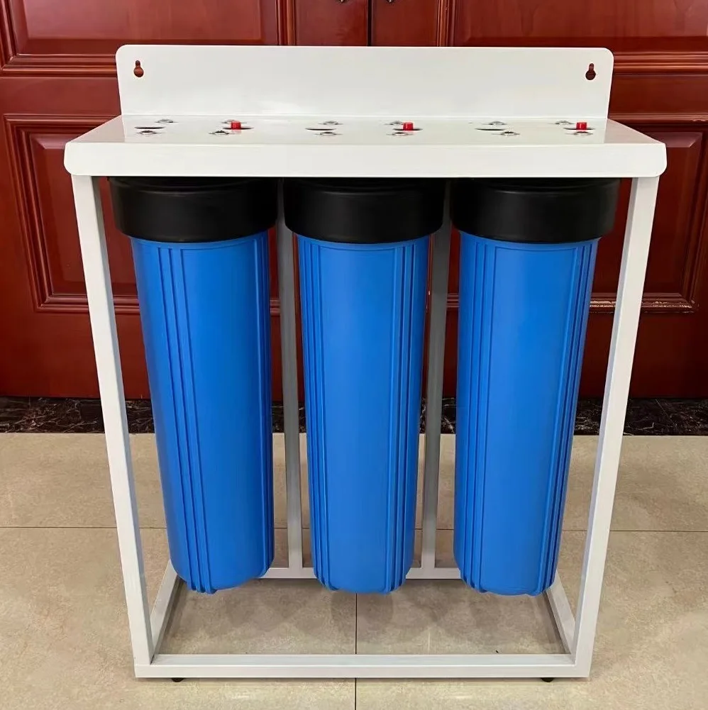 Big Blue Water Filter Whole House Large Flow Jumbo 20 4.5inch Water Purifier System with Pressure Gage to Australia Market
