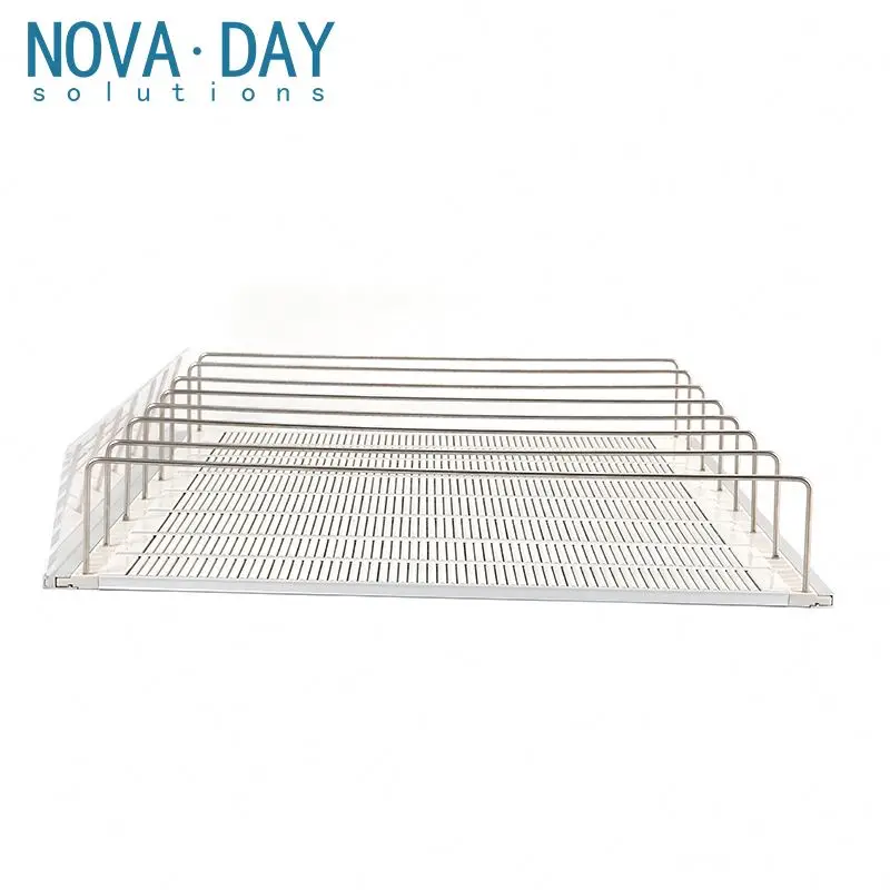 Hot Sale Cooler Beverage Glides Display System Flexible Gravity Feed Roller board Shelf Track System For Supermarket