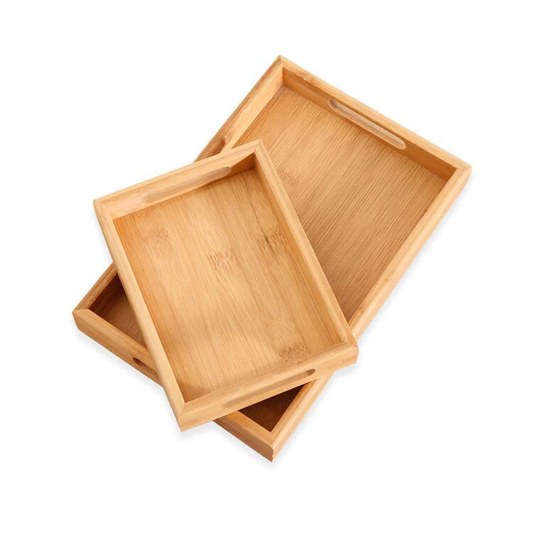 New Bamboo Kung Fu Tea Tray Restaurant Wooden Bread Dessert Fruit and Vegetable Tray