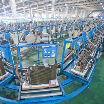 Manual air conditioner assembling line