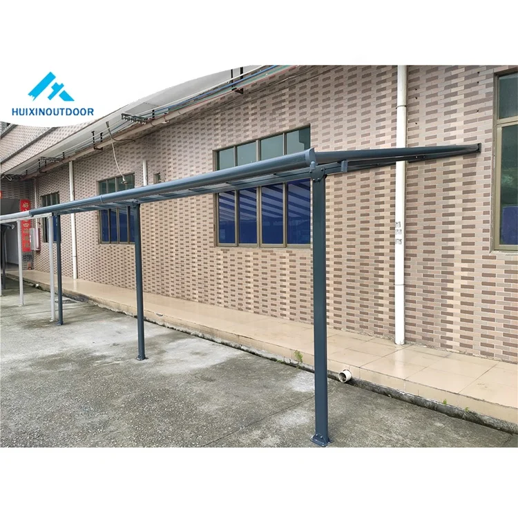 Best Selling Fireproof Awning Outdoor Window Rainproof Shade Car Aluminum Balcony Canopy Motion Light Patio Cover Roof