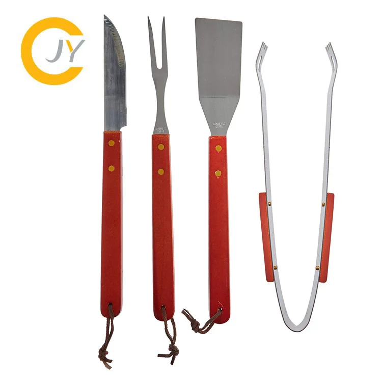 Outdoor portable bbq 18pieces accessories tool kit set with carry bag