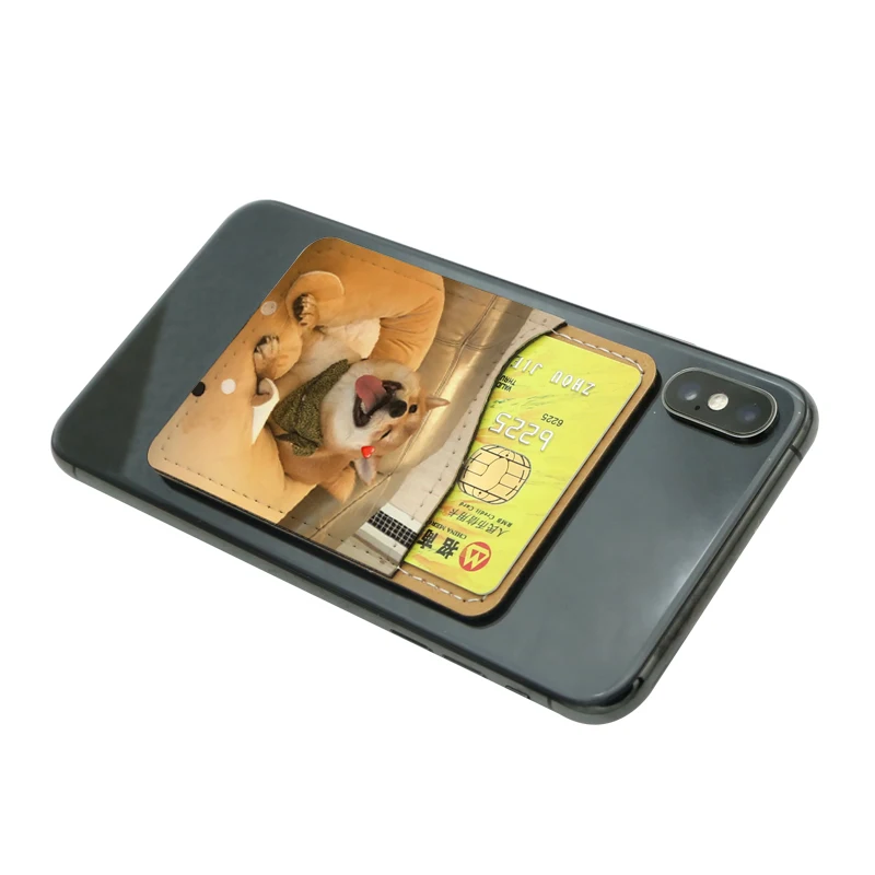 DIY Sublimation Blank Leather Card Holder Wallet for Mobile phone