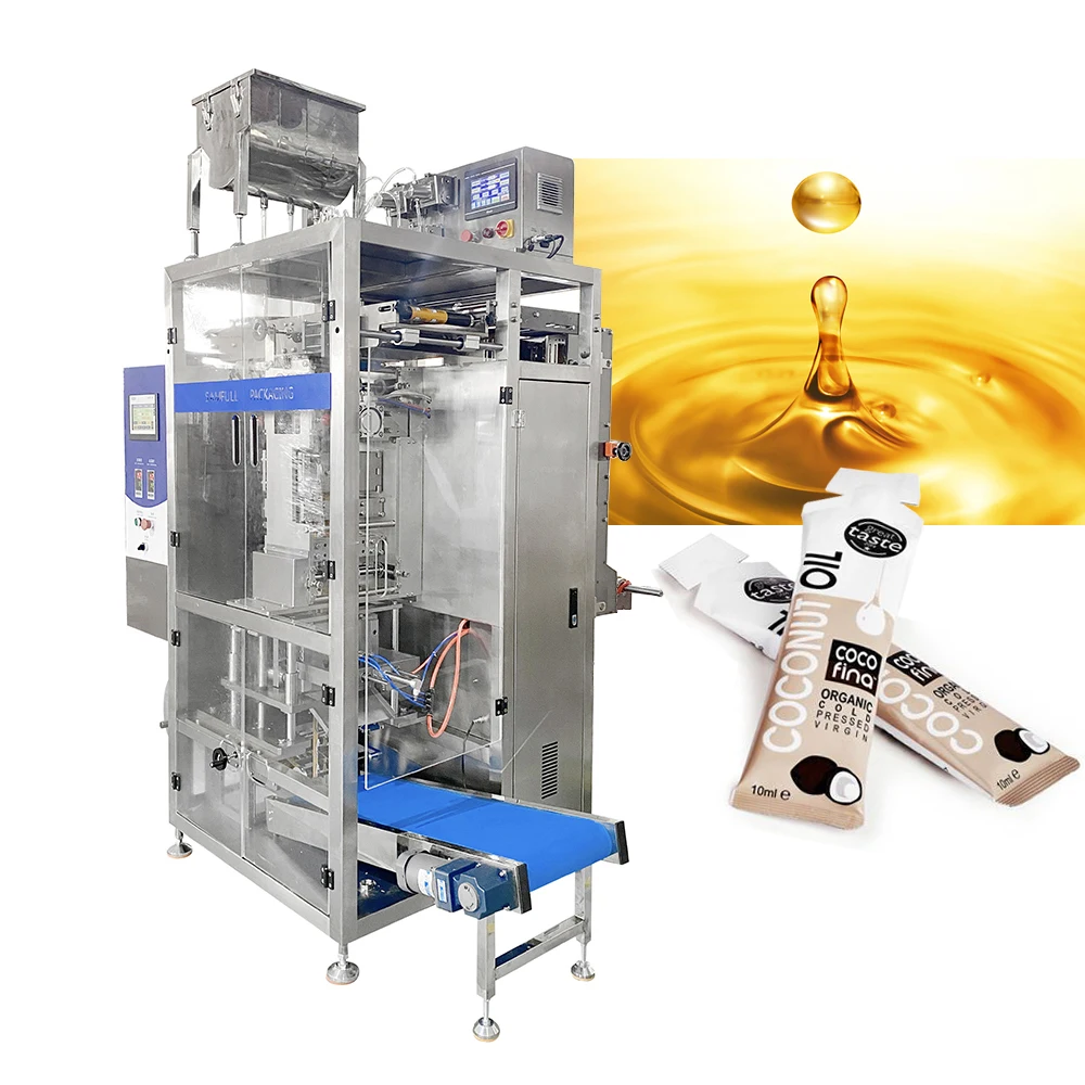 Automatic multitrack pouch liquid packing machine small sachet essential oil filling machine