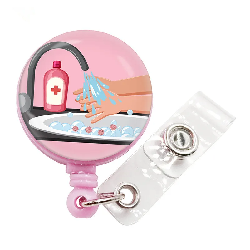 Medical Cartoon Cute Retractable Nurse Accessories Gift Nurse Badge Reel  Nurse Decorative Badge Reel Clip on Card Holders