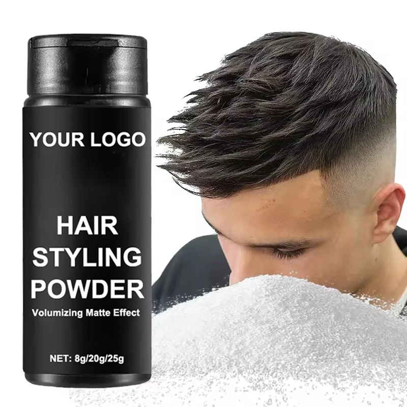 BARBER Hot Sale MATTE no shine strong medium hold hair texture wax styling powder for men
