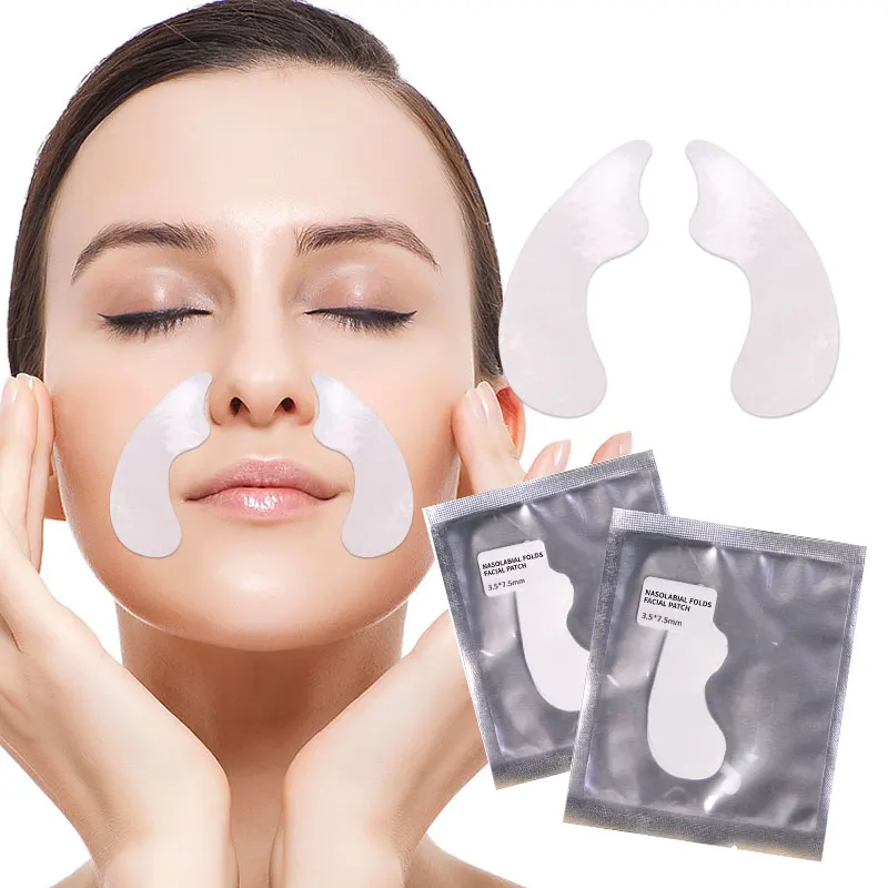 Lines Masks Face Wrinkle Patches Remove Nasolabial Folds Hydrogel Patches Smooth Fine Lines Anti-Aging Facial Patch