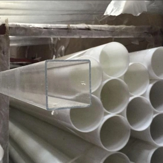 square acrylic pipe/white milky tube/PMMA tube