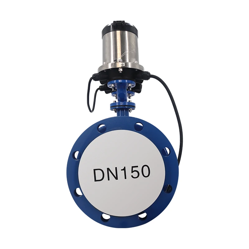 New Pulse Output DN150 Water Meter Sensor Smart Display Battery-powered Electromagnetic Flow Meter
