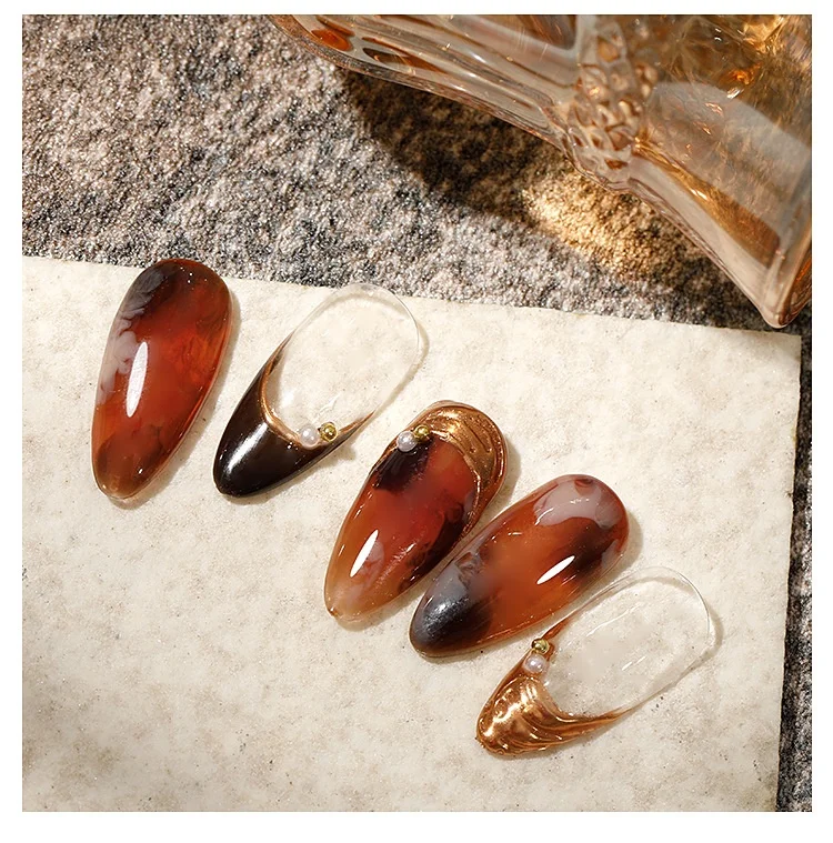 UV LED Gradient amber nail polish transparent gel Paint Gel Free sample nail polish wholesale nail gel polish