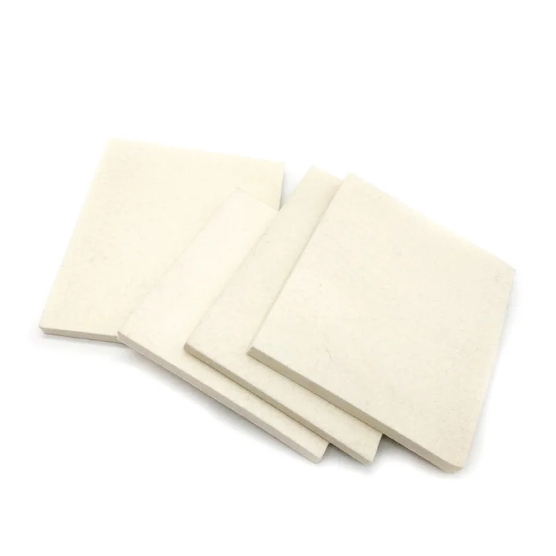 Wool Felt Roll Sheet for Industrial Wear Resistant Durable Industrial Wool Felt Pure White Environmental Friendly High Density