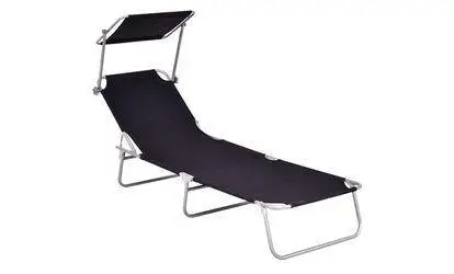 Outdoor Cheap Camping Folding Beach Bed With SunAwning