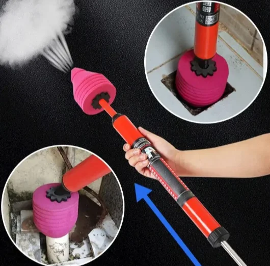High Pressure Toilet Unblock One Shot Toilet Pipe Plunger Silicone Quickly Unblock Household Toilet Sewer Dredging Plunger