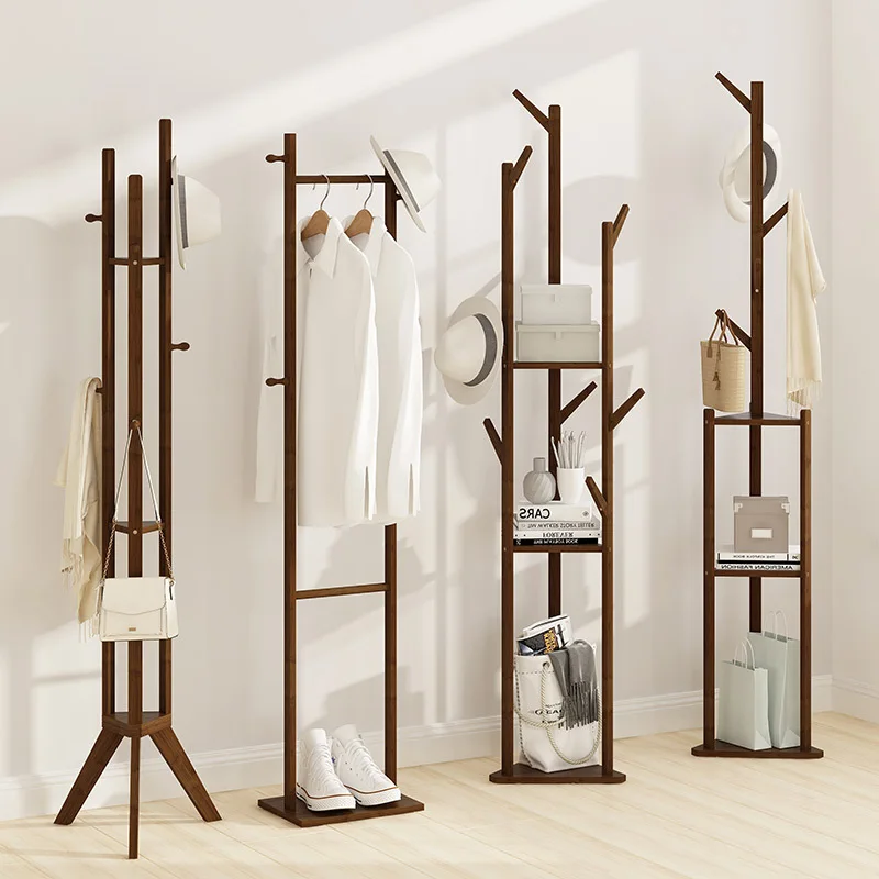 Modern Living room Entryway Hanger Floor Standing Coat Rack Hat Coat Tree Umbrella Stand Clothes Organizer Shelf