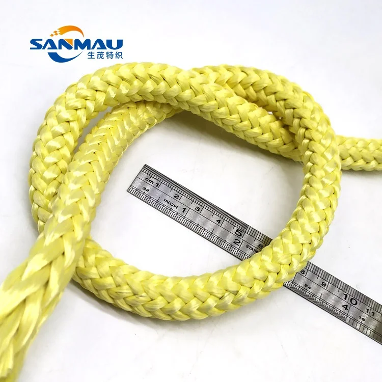 
fire resistant cut proof para aramid rope Customized 