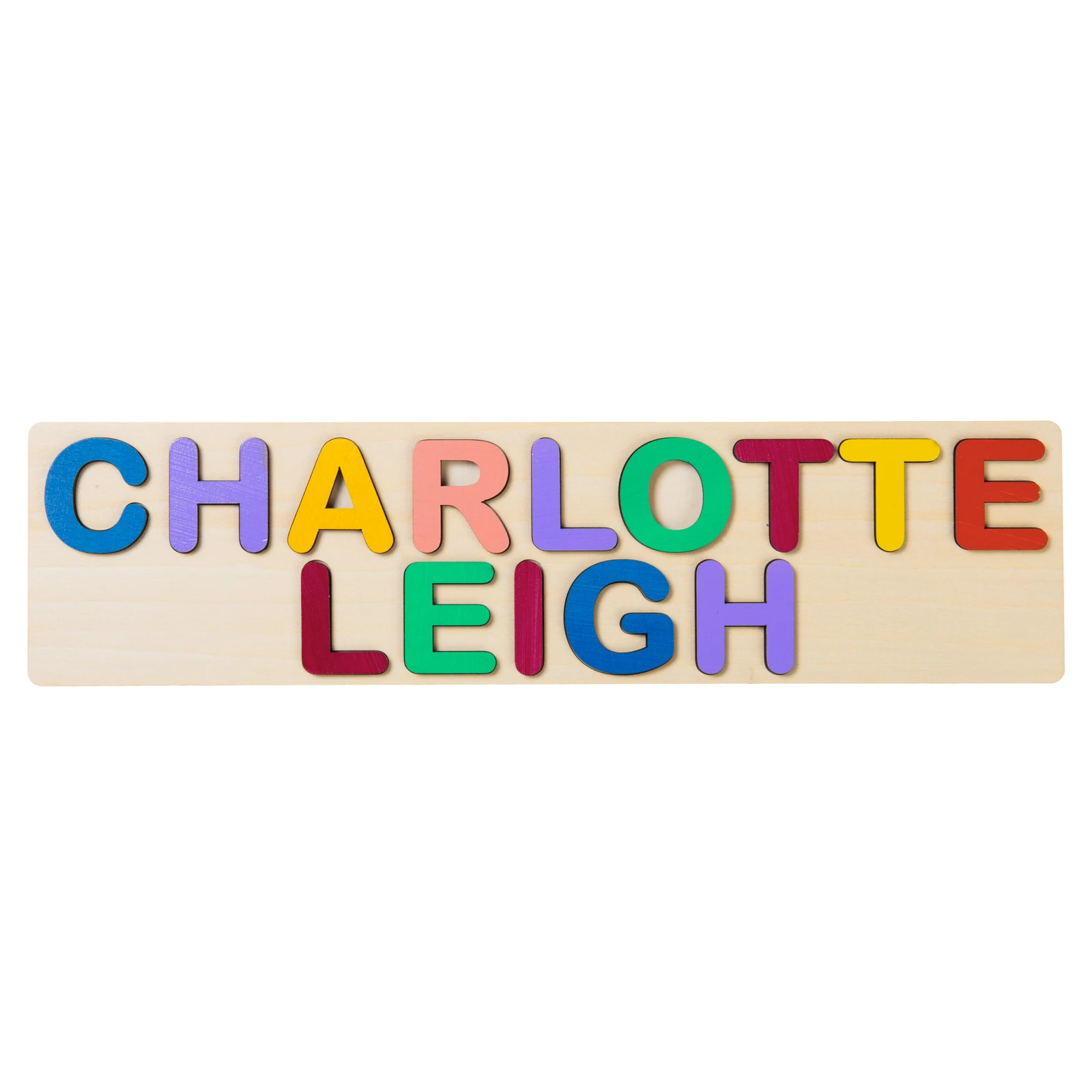 Baby Kids Birthday Preschool Gift Custom Name Puzzle Wooden Toys Alphabet Puzzle for Toddlers