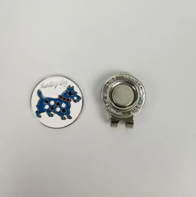 Logo Emblem Custom Golf Ball Marker Blank Magnet Metal Divot Tool Golf Hat Clip