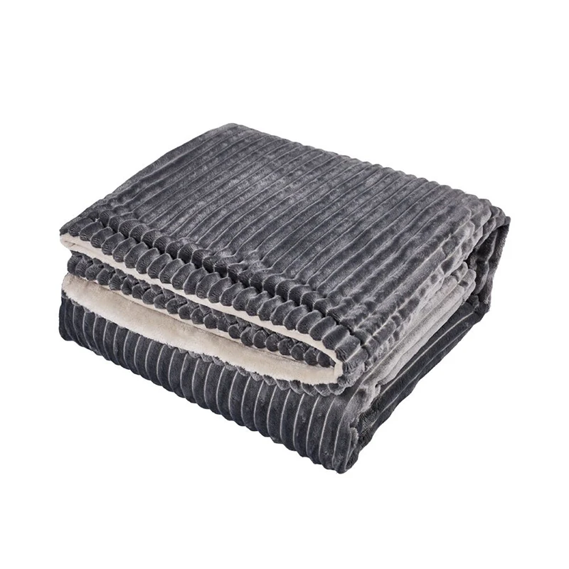 Fast Heating Electric Blanket 3 Heat level 2/4/6/8 Hour Auto Shut Off Fast & Safe Heating 160*130CM Grey