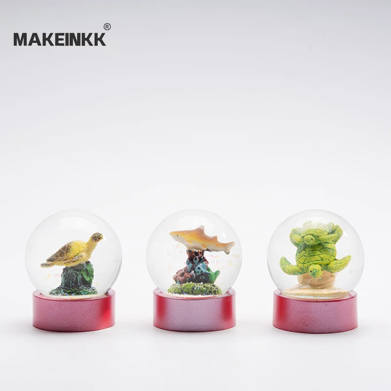 Custom Polyresin Snow Globe, Resin Water Globes, Toucan Glass Ball Factory Hand Painted Gift & Crafts